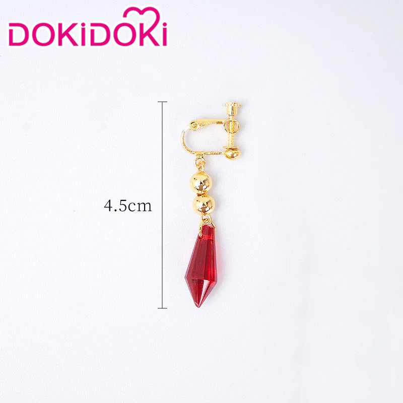 【Wig Ready For Ship】DokiDoki Game Genshin Impact Cosplay Tartaglia / Childe Cosplay Wig Men Short Orange Wig / Earring