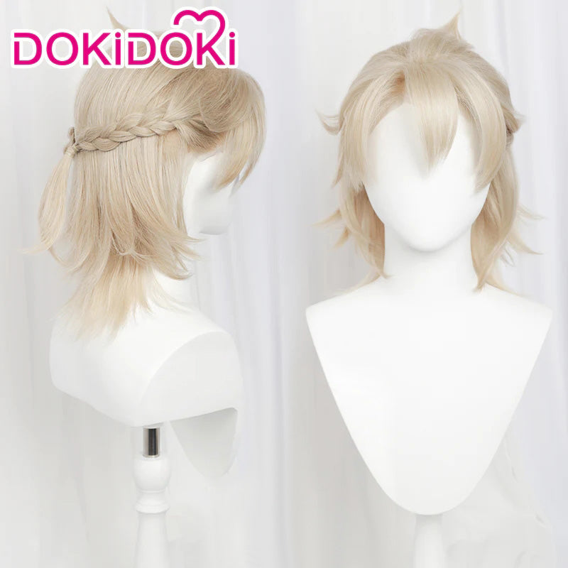 【Ready For Ship】【Front Lace】DokiDoki Game Genshin Impact Cosplay Albedo Wig