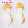 【Ready For Ship】DokiDoki Game Genshin Impact Cosplay Thoma Wig Long Golden