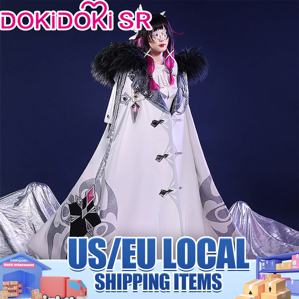 【US/EU LOCAL SHIPPING 】DokiDoki-SR Game Genshin Impact Fatui Harbinger Cosplay Columbina Cosplay Costume