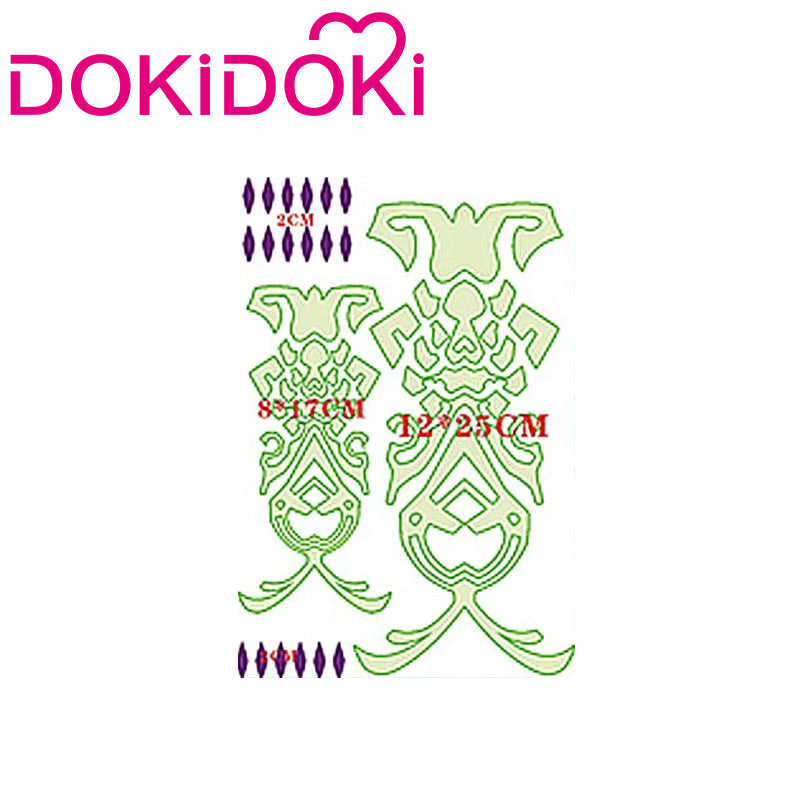 【In Stock】DokiDoki Game Genshin Impact Cosplay Yoimiya / Baal / Xiao / The Greater Lord Rukkhadevata Nahida Cosplay Tattoo