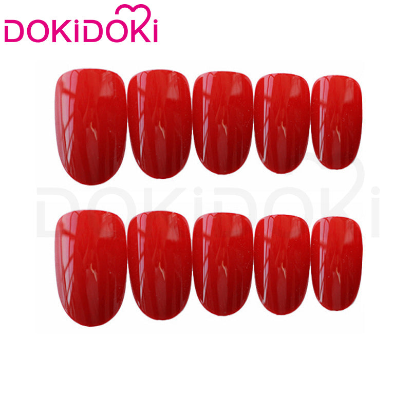 【Ready For Ship】DokiDoki Game Zenless Zone Zero Cosplay Jane Doe Wig / Nails /Weft Long Black Red Hair ZZZ