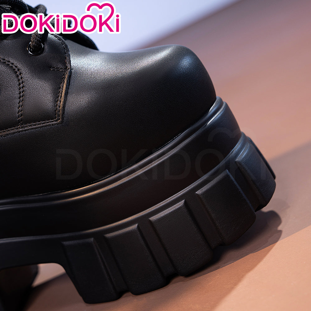 【Partially Ready For Ship】【22CM】DokiDoki Height Increasing Shoes / Elevator Shoes Martin Boots Black Invisible Thick-Soled 22 CM Platform Shoes