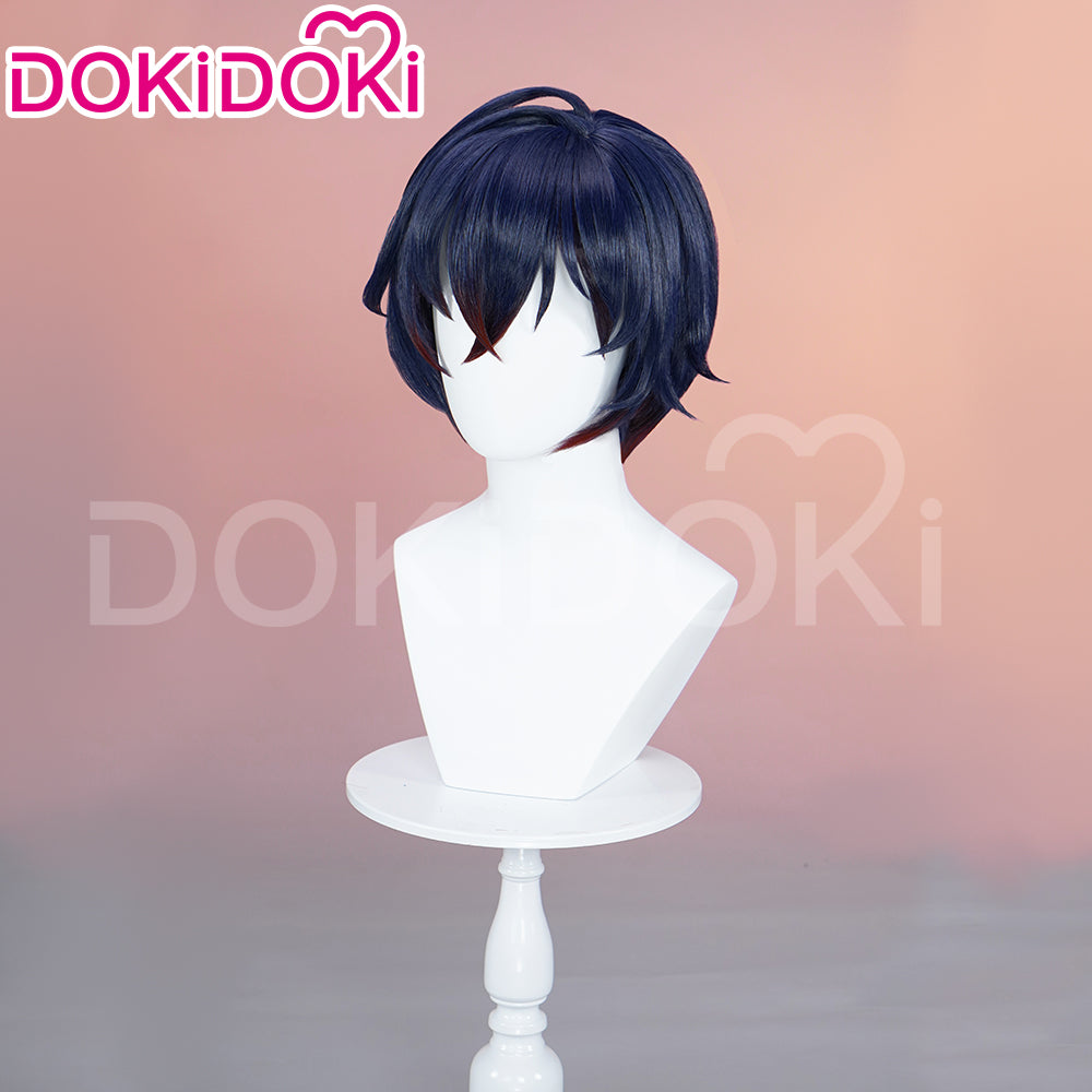 【Partially Ready For Ship】DokiDoki Game Zenless Zone Zero Cosplay Belle Cosplay Wig Short Purple / Hairpin Summer Skies ZZZ