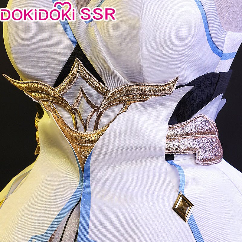 【US/EU LOCAL SHIPPING 】【3 Diffrent Lights】DokiDoki-SSR Game Genshin Impact Traveler Lumine Cosplay Costume / Wig Ying