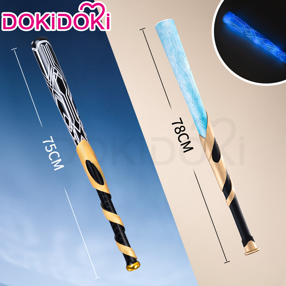 DokiDoki Game Honkai: Star Rail Cosplay Trailblazer Stelle / Caelus Cosplay Lighting Prop Baseball Bat