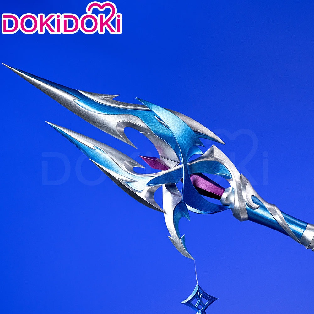 【Glowing】DokiDoki Game Genshin Impact Cosplay Flins Polearms Prop Blood­soak­ed Ruins