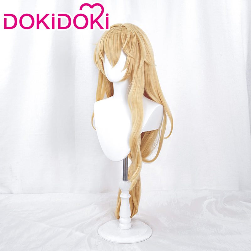 【Ready For Ship】DokiDoki Game Honkai: Star Rail Cosplay LuoCha Wig Long Straight Flaxen Necklace