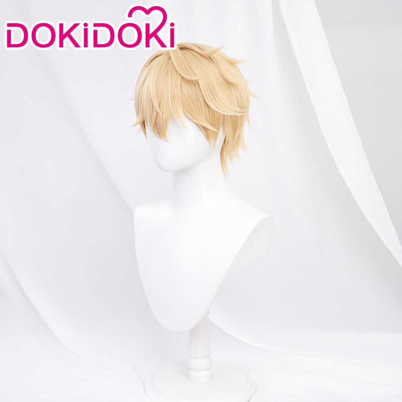 DokiDoki Game Honkai: Star Rail Cosplay Gepard Landau Wig Gold Short