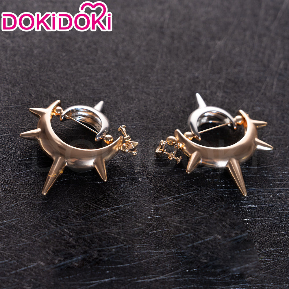 【Ready For Ship】DokiDoki Game Zenless Zone Zero Cosplay Astra Yao Wig / Earrings / Ear Clips Long Straight Black / Green Hair ZZZ Yao Jiayin