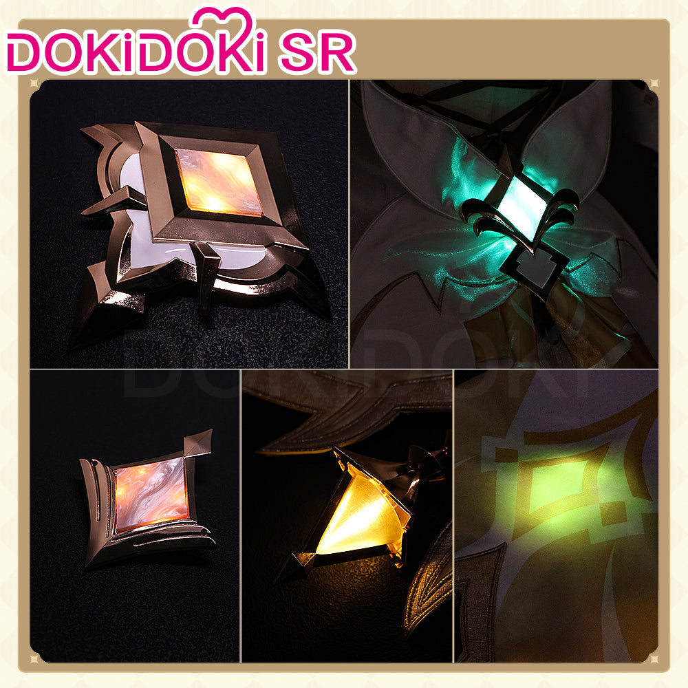 【Glowing】【Size S-2XL】DokiDoki-SR Genshin Impact Cosplay Traveler Lumine Costume Ying As Heaven and Earth Are Made Anew