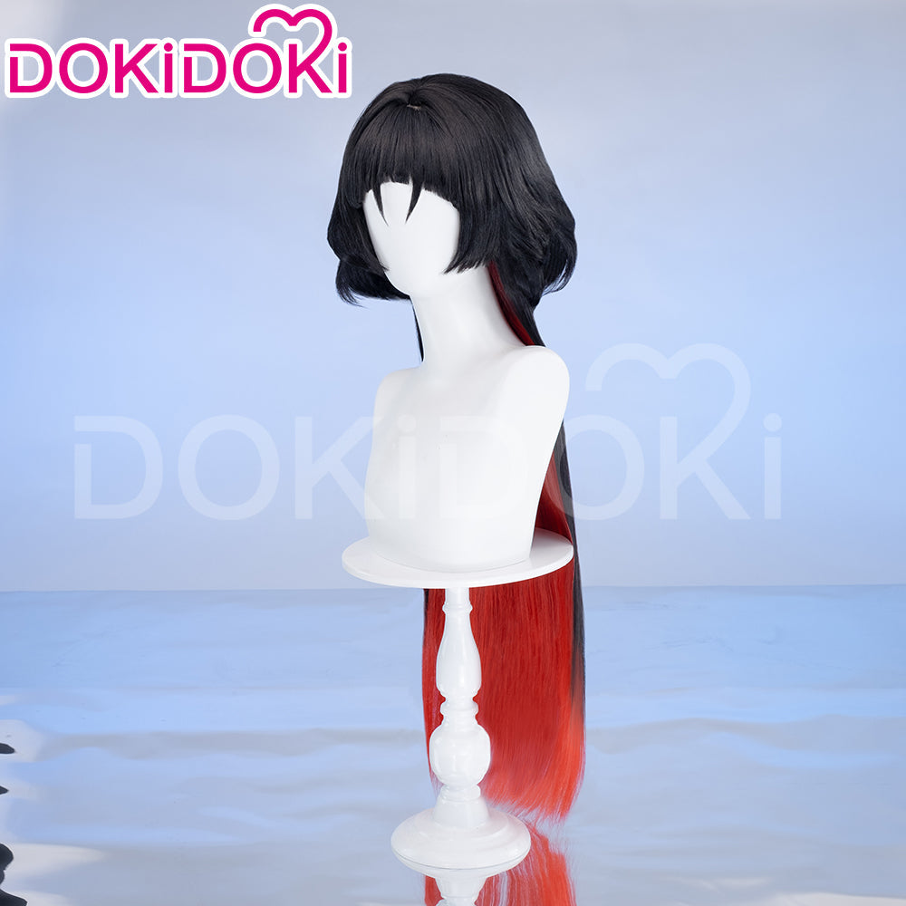 【US/EU LOCAL SHIPPING】DokiDoki Game Zenless Zone Zero Cosplay Jane Doe Wig Long Black Red Hair ZZZ