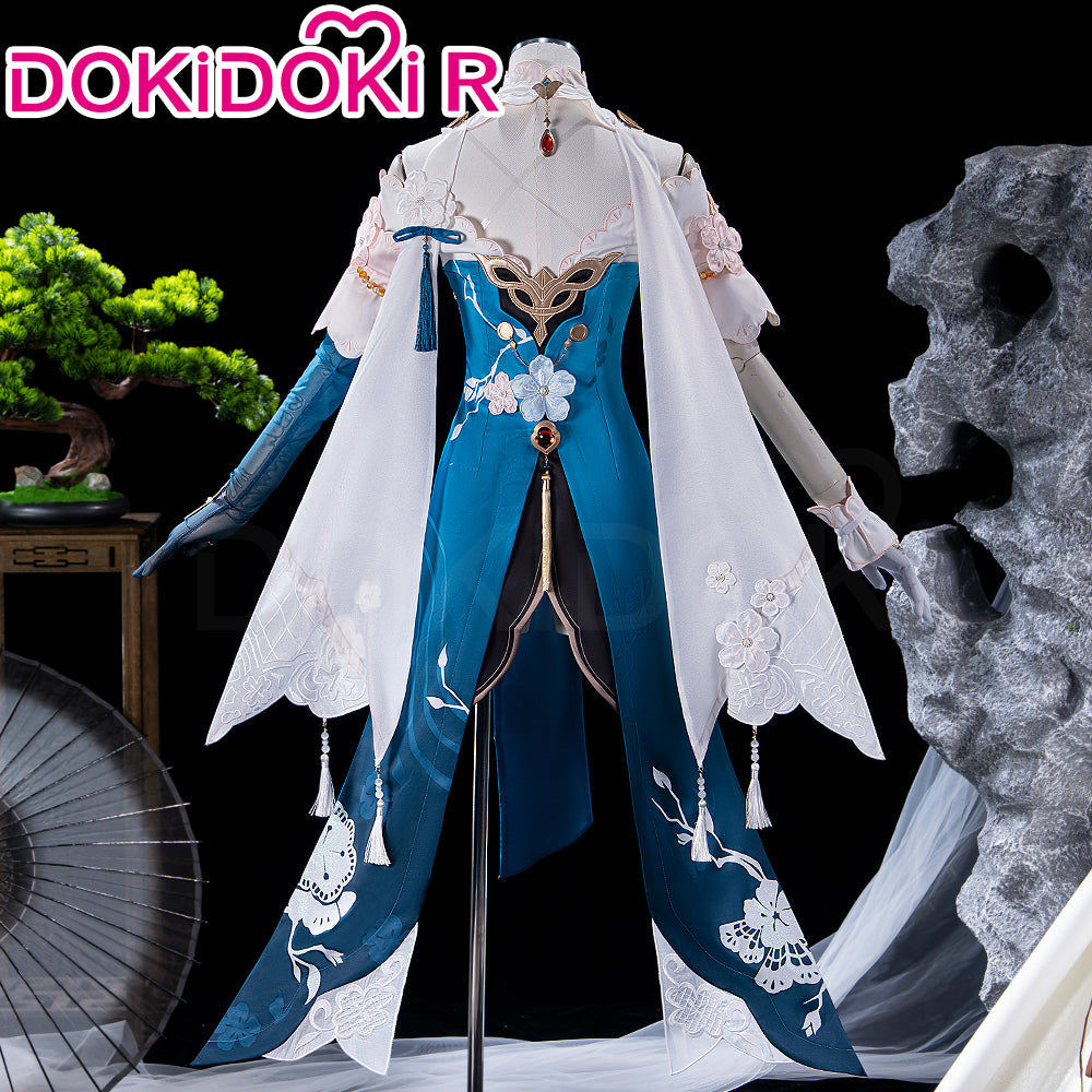 【Size XS-2XL】DokiDoki-R Honkai: Star Rail Cosplay Ruan Mei Costume Ruanmei Plumblossom Letter