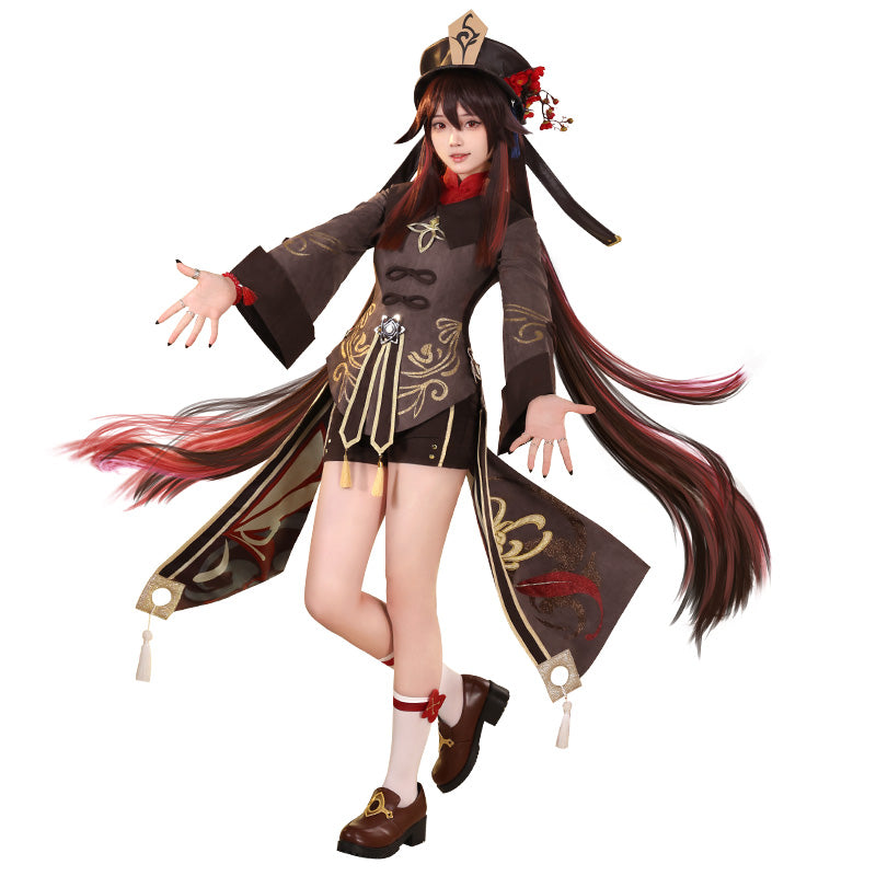 【Ready For Ship】【Size S-2XL】DokiDoki-SR Game Genshin Impact Hutao Cosplay Costume Hu Tao Costume Halloween