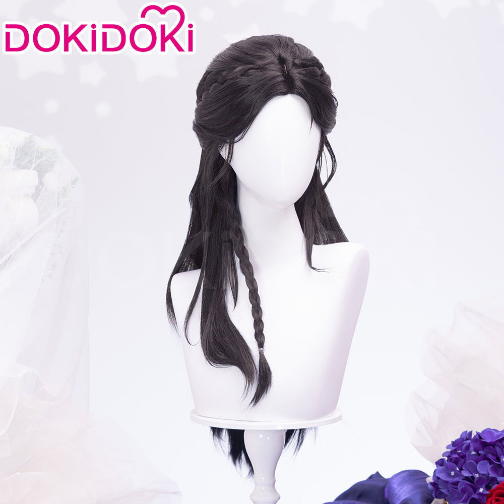 【Partially Ready For Ship】DokiDoki Game Love And Deepspace Cosplay Protagonist MC Wedding Wig / Veil / Headwear Xavier / Sylus / Zayne / Rafayel / Caleb  Black Hair Buns