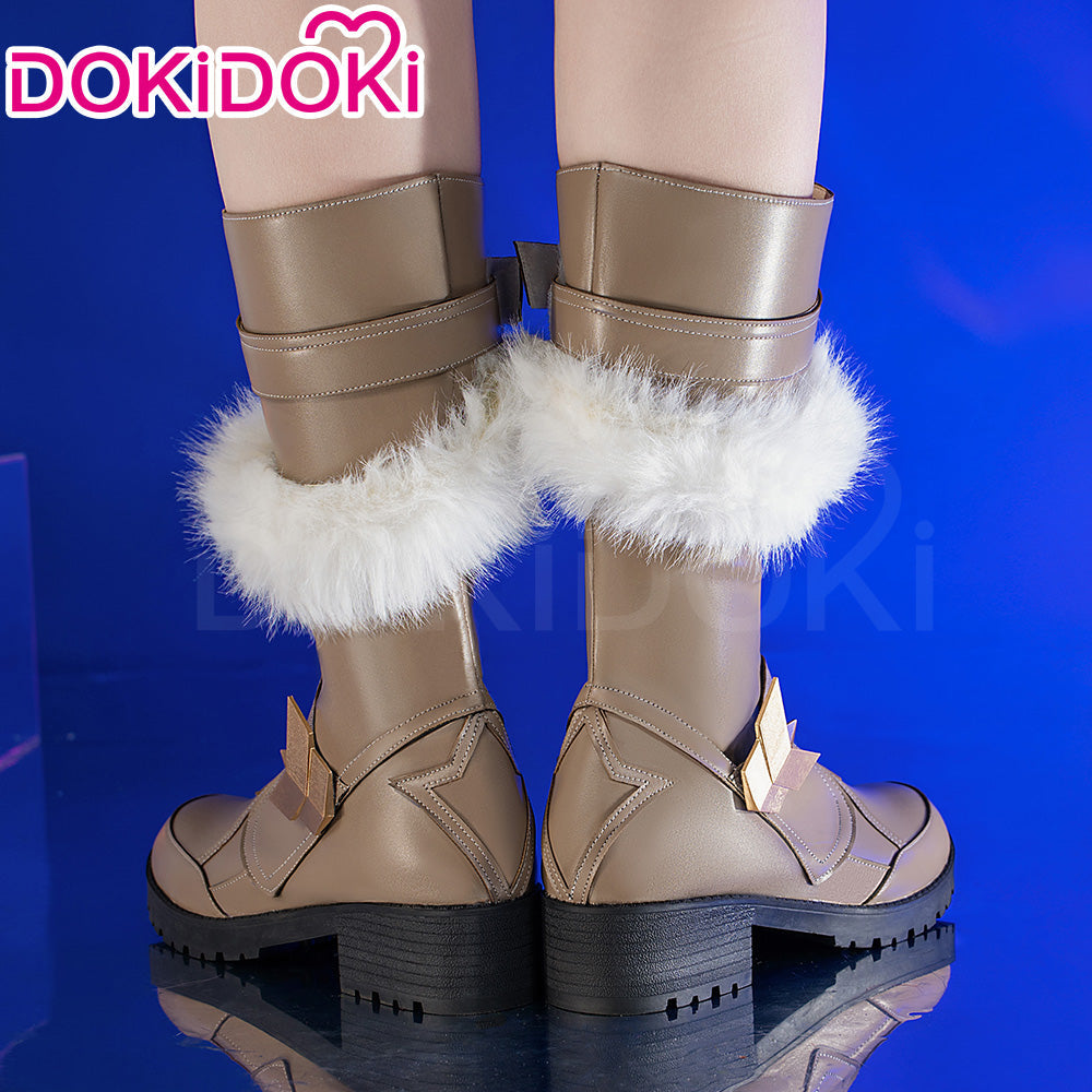 DokiDoki Game Genshin Impact Cosplay Alyosha Shoes Snezhnaya Sudden Snow