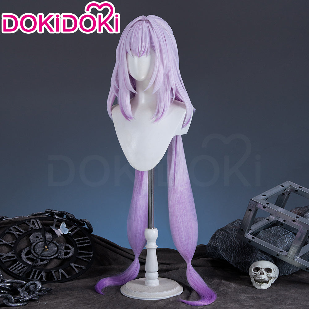 【Wig Ready For Ship】DokiDoki Game Honkai: Star Rail Cosplay Castorice Cosplay Wig / Headwear Ears / Earrings Ear Clips Ear Accessories  Long Straight Purple Hair Twin Ponytails