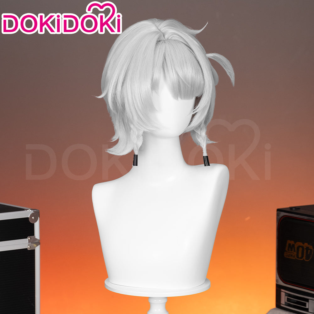 【Ready For Ship】DokiDoki Game Zenless Zone Zero Cosplay Anby SP Demara Cosplay Wig Short Silver ZZZ
