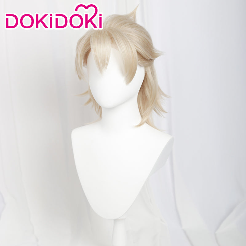 【Ready For Ship】【Front Lace】DokiDoki Game Genshin Impact Cosplay Albedo Wig