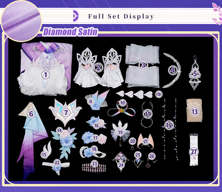【Partially Ready For Ship】【Size S-2XL】DokiDoki-R Game Honkai: Star Rail Cosplay Cyrene Costume Adult Cyrene