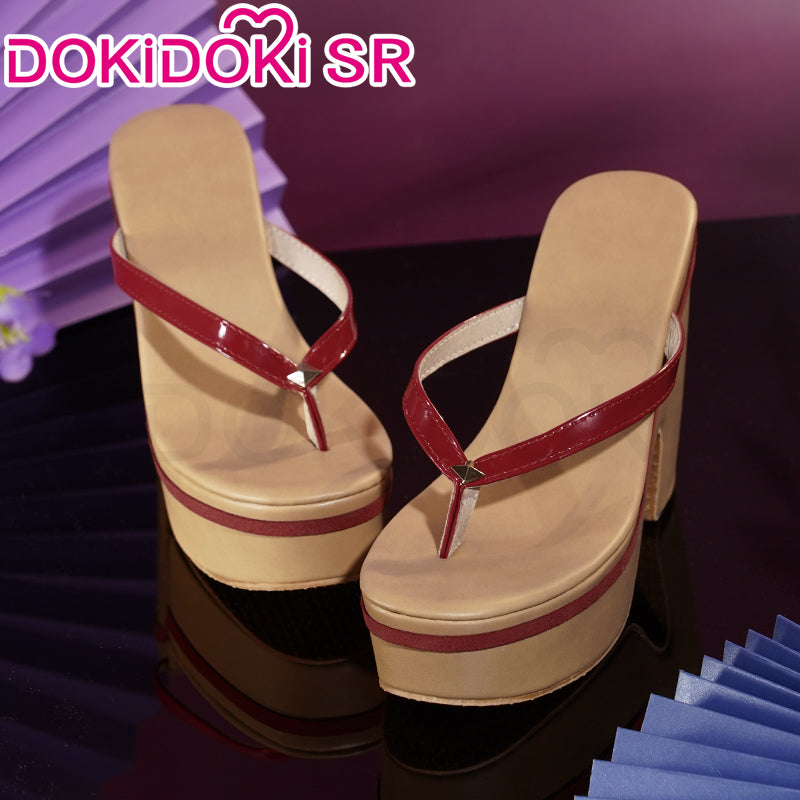 【Ready For Ship】【Size S-2XL】DokiDoki-SR Game Genshin Impact  Raiden Shogun  Cosplay Costume Baal / Shoes Halloween