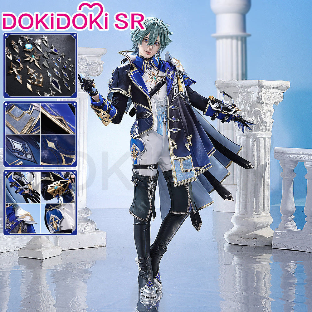 【Size S-2XL】DokiDoki-SR Game Genshin Impact Cosplay Lohen Costume