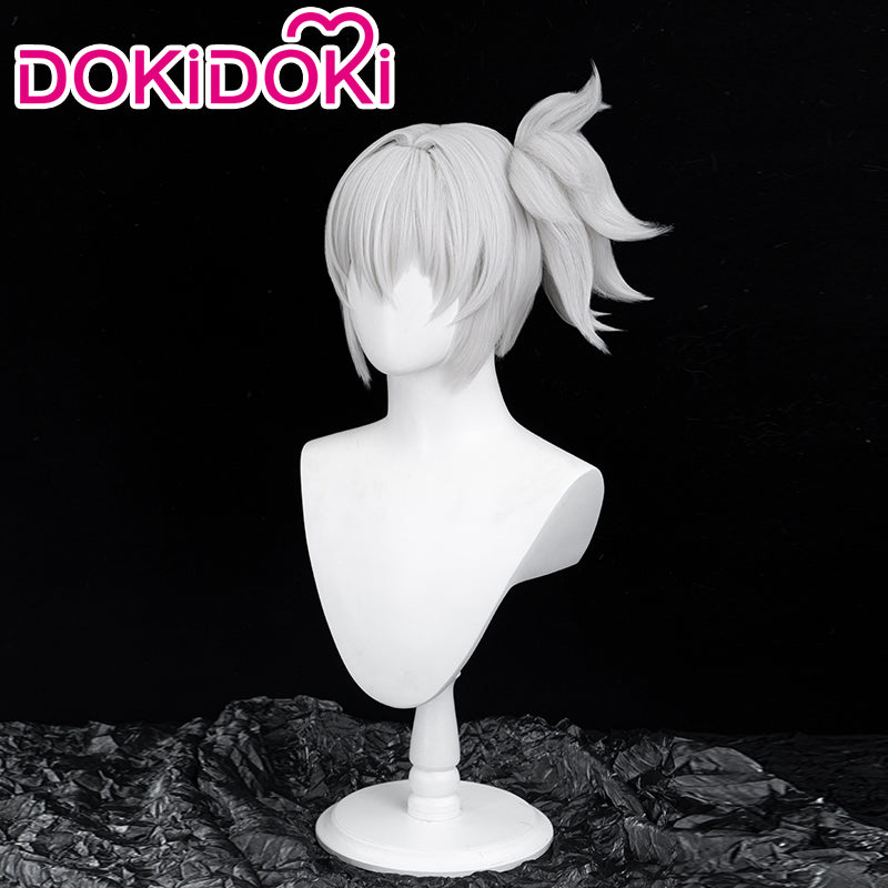 【White Ver Ready For Ship】DokiDoki Game Zenless Zone Zero Cosplay Soldier 11 Cosplay Wig Short Silver