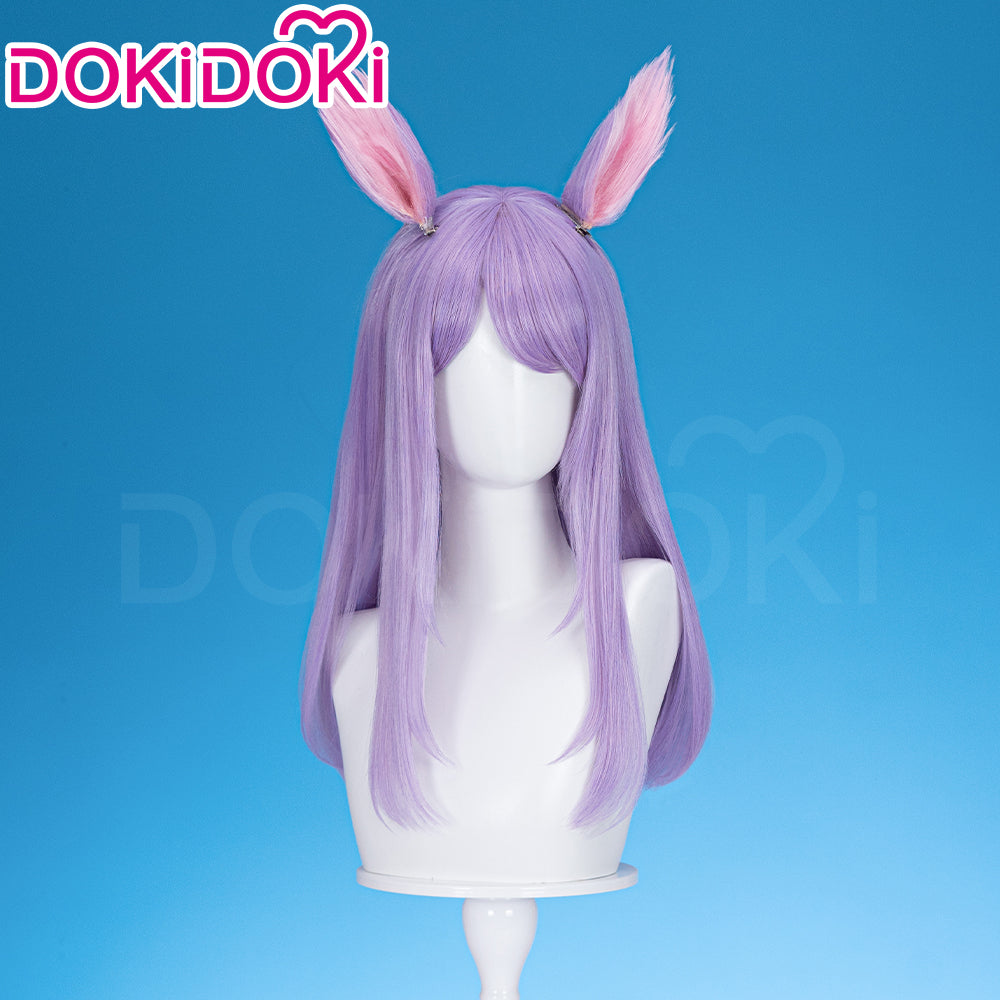 【Ready For Ship】DokiDoki Game Cosplay  Wig Long Straight Purple Hair