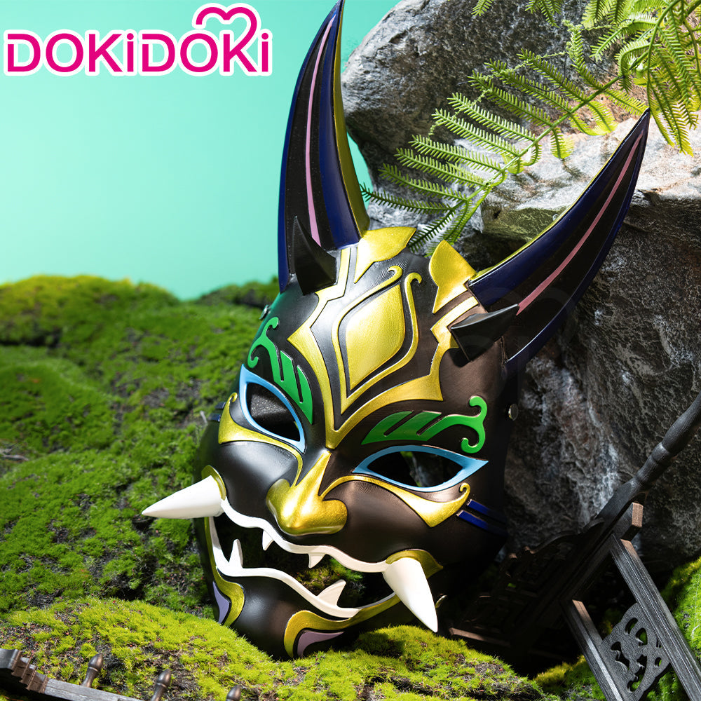 DokiDoki Game Genshin Impact Cosplay Xiao Mask PVC Resin