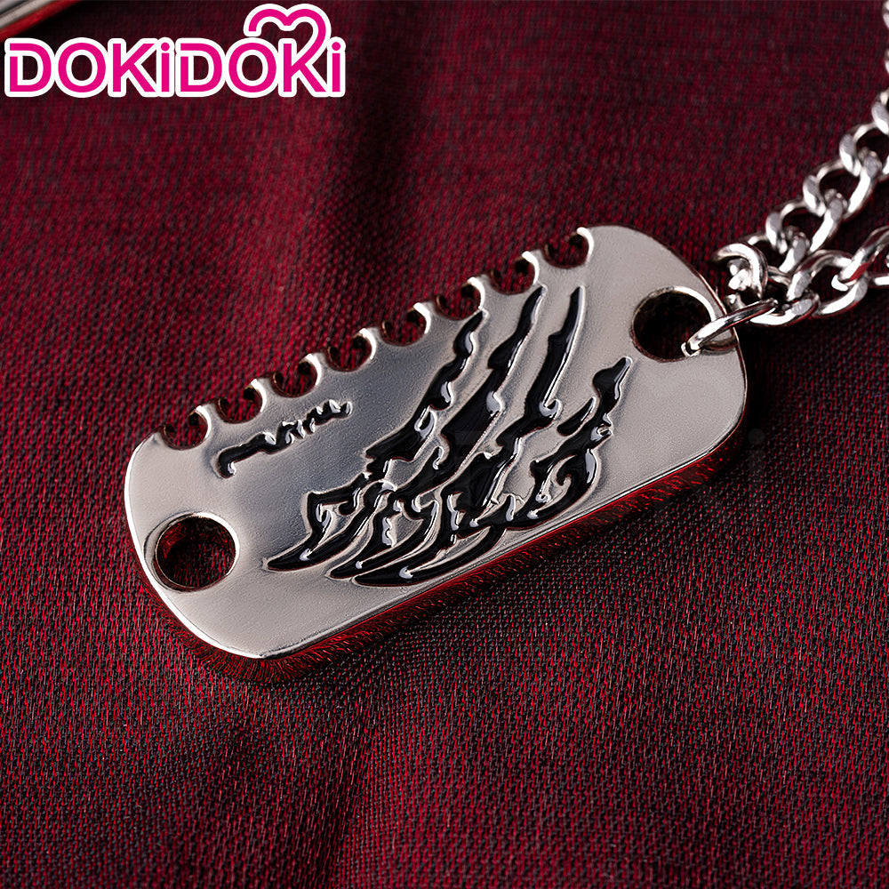 【Ready For Ship】DokiDoki Game Love And Deepspace Cosplay Caleb Wig / Necklace / Bracelet Short Straight Black Brown Hair Mullet Cosmic Horizon Wolf Cut