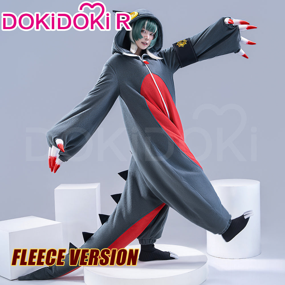 【US/EU LOCAL SHIPPING】【Size S-3XL】DokiDoki-R Anime GACHIAKUTA Cosplay Guita Costume Cute Pajamas With Shoes Fleece / Trench Coat Fabric Version