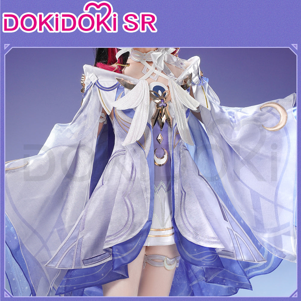 【Partially Ready For Ship】【2 Versions】【Size S-3XL】DokiDoki-SR Game Genshin Impact Cosplay Columbina Costume Moon Maiden Song of the Welkin Moon Nod Krai Halloween