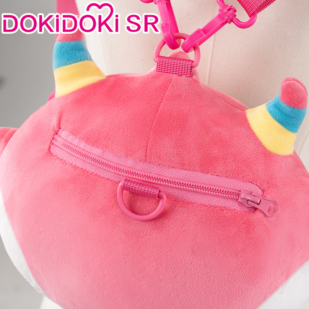 【Ready For Ship】【Last Batch】DokiDoki-SR Game Genshin Impact Cosplay Mualani Pink Pufferfish Bag Doll Plushies Backpack/  Papa Circle Plastic Wristband