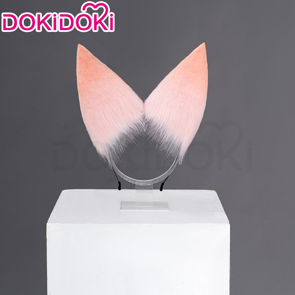 DokiDoki Game Honkai: Star Rail Cosplay Jiaoqiu Wig Long Straight Pink Hair / Ear / Tial  Jiao Qiu