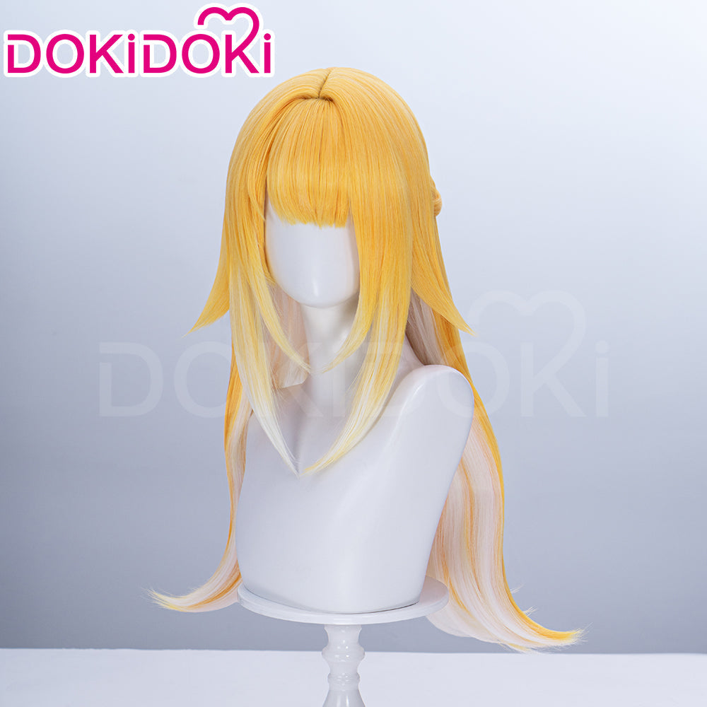 【Ready For Ship】DokiDoki Game Zenless Zone Zero Cosplay JuFufu Cosplay Wig / Tail / Ears Long Straight Yellow Hair Ju Fu Fu ZZZ