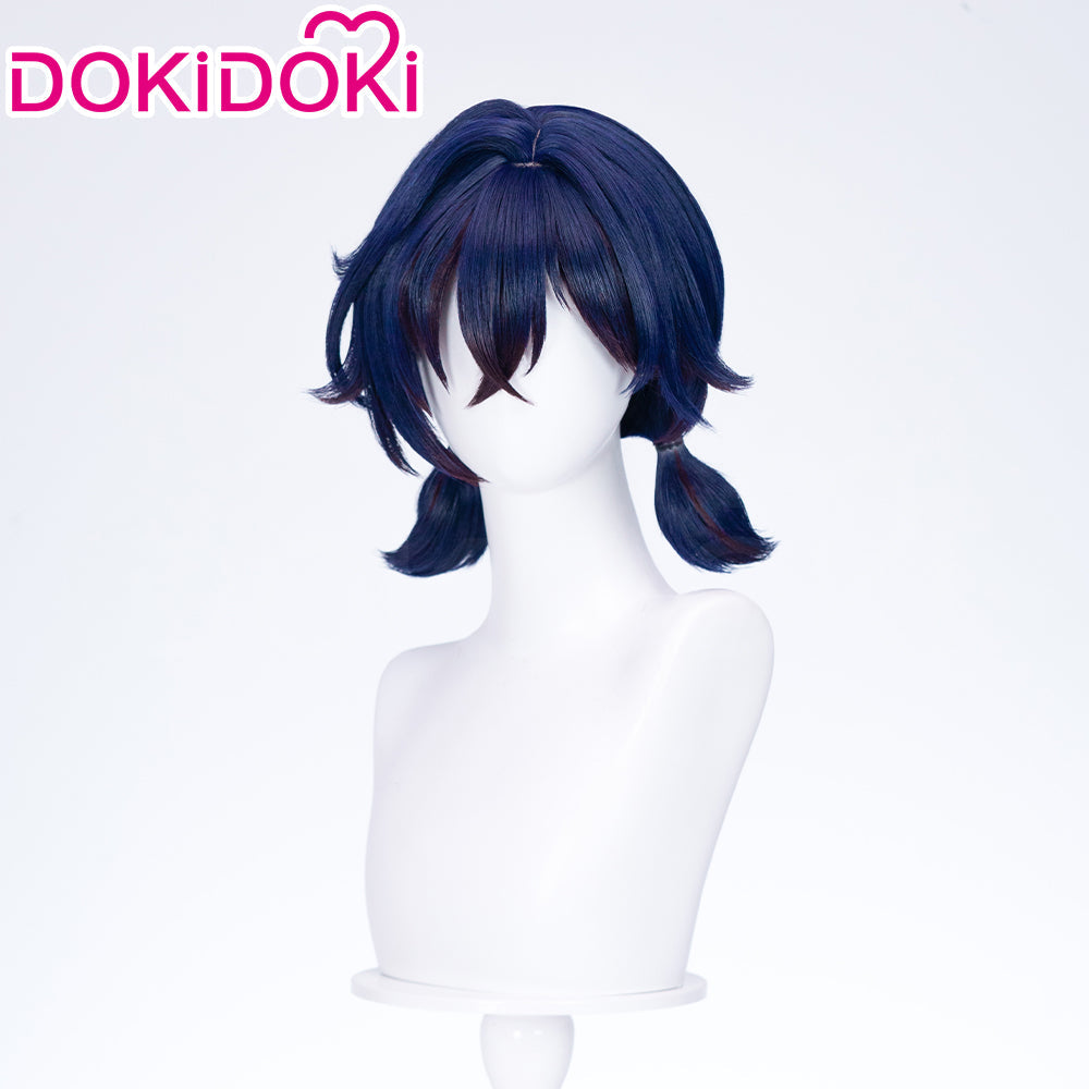 【Partially Ready For Ship】DokiDoki Game Zenless Zone Zero Cosplay Belle Cosplay Wig Short Purple / Hairpin Summer Skies ZZZ
