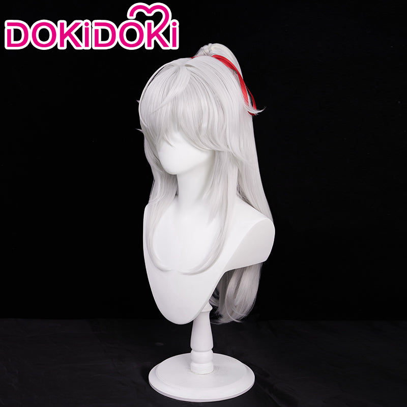 【Ready For Ship】DokiDoki Game Honkai: Star Rail Cosplay Jingyuan Cosplay Wig Jing Yuan Long Silver / Hairband