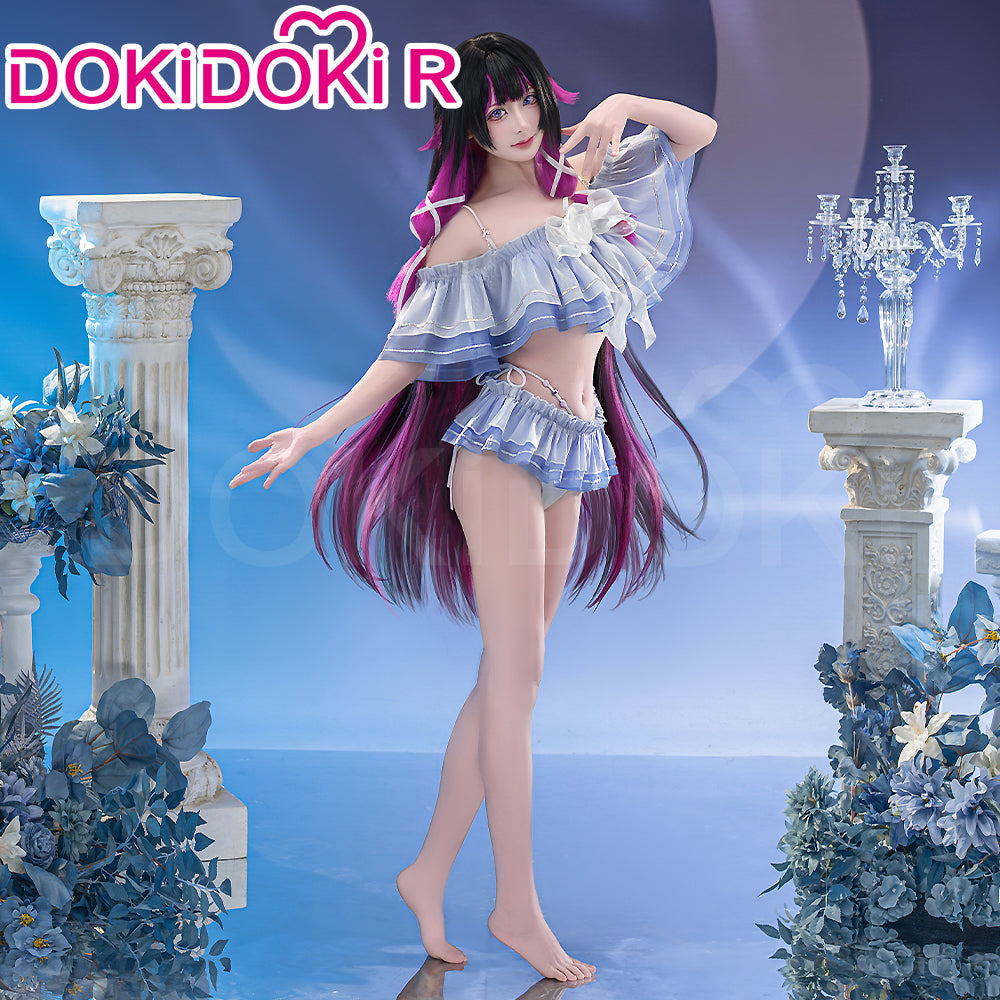 【Size S-3XL】DokiDoki-R Game Genshin Impact Cosplay Columbina Costume Swimsuit Nod Krai