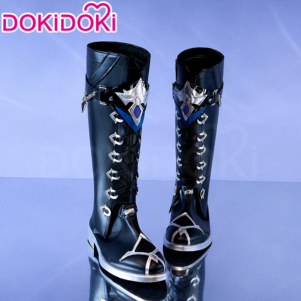DokiDoki Game Genshin Impact Cosplay Flins Shoes Cover Only Kyryll Chudomirovich Flins Song of the Welkin Moon Nod Krai