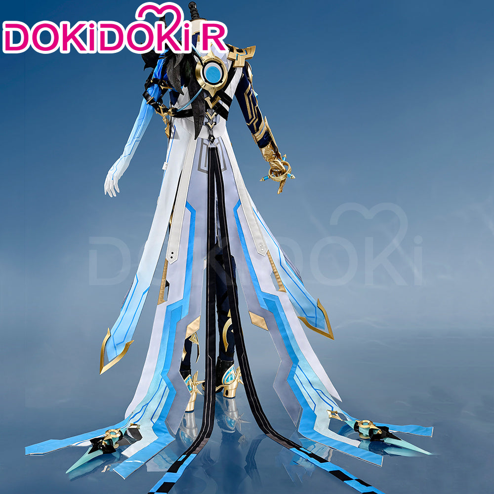 Game Genshin Impact Cosplay Il Dottore R Costume Size S-2XL DokiDoki BOSS Version Heretic of the False Moon