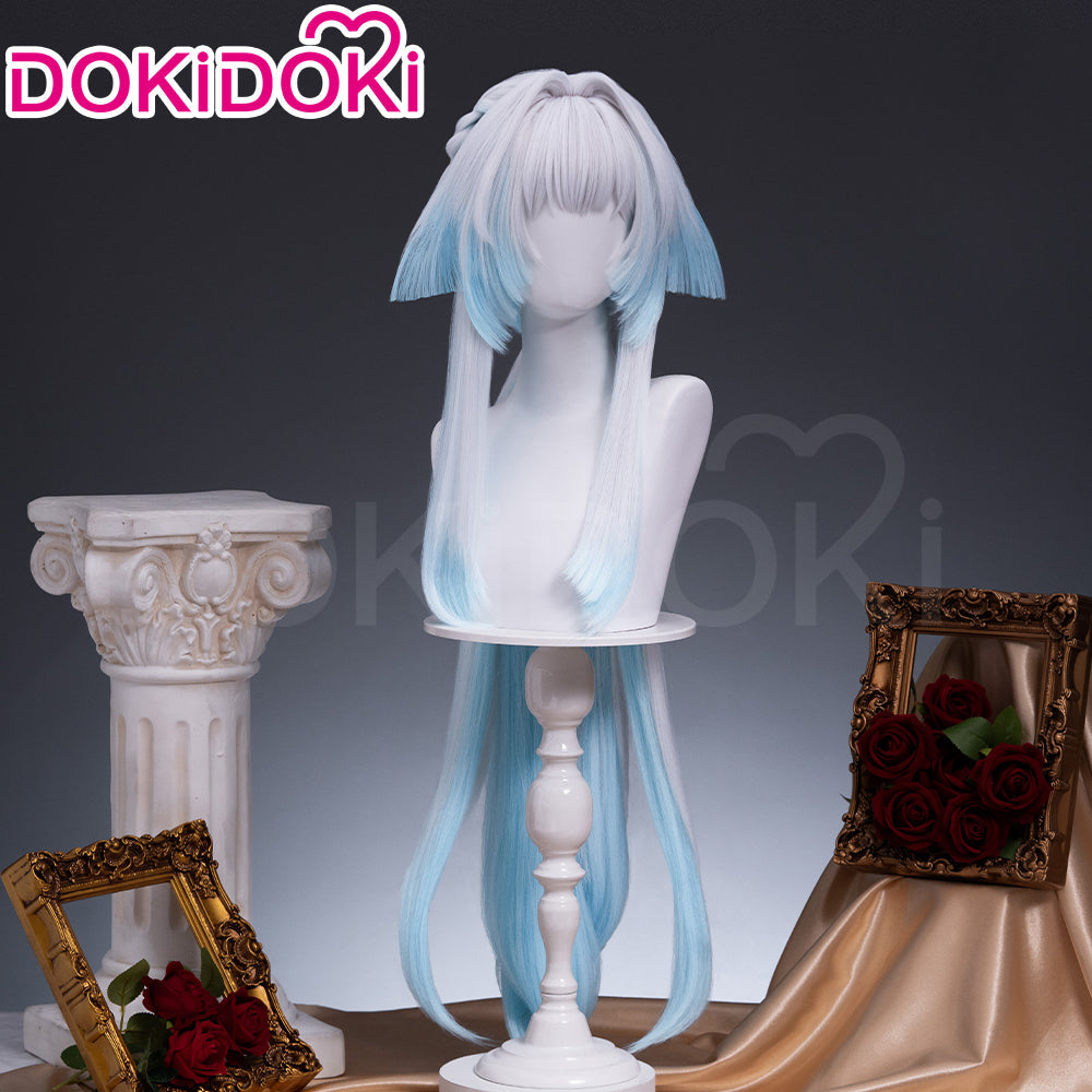 【Ready For Ship】DokiDoki Game Honkai: Star Rail Cosplay Cerydra Wig Long Silver Blue Hair