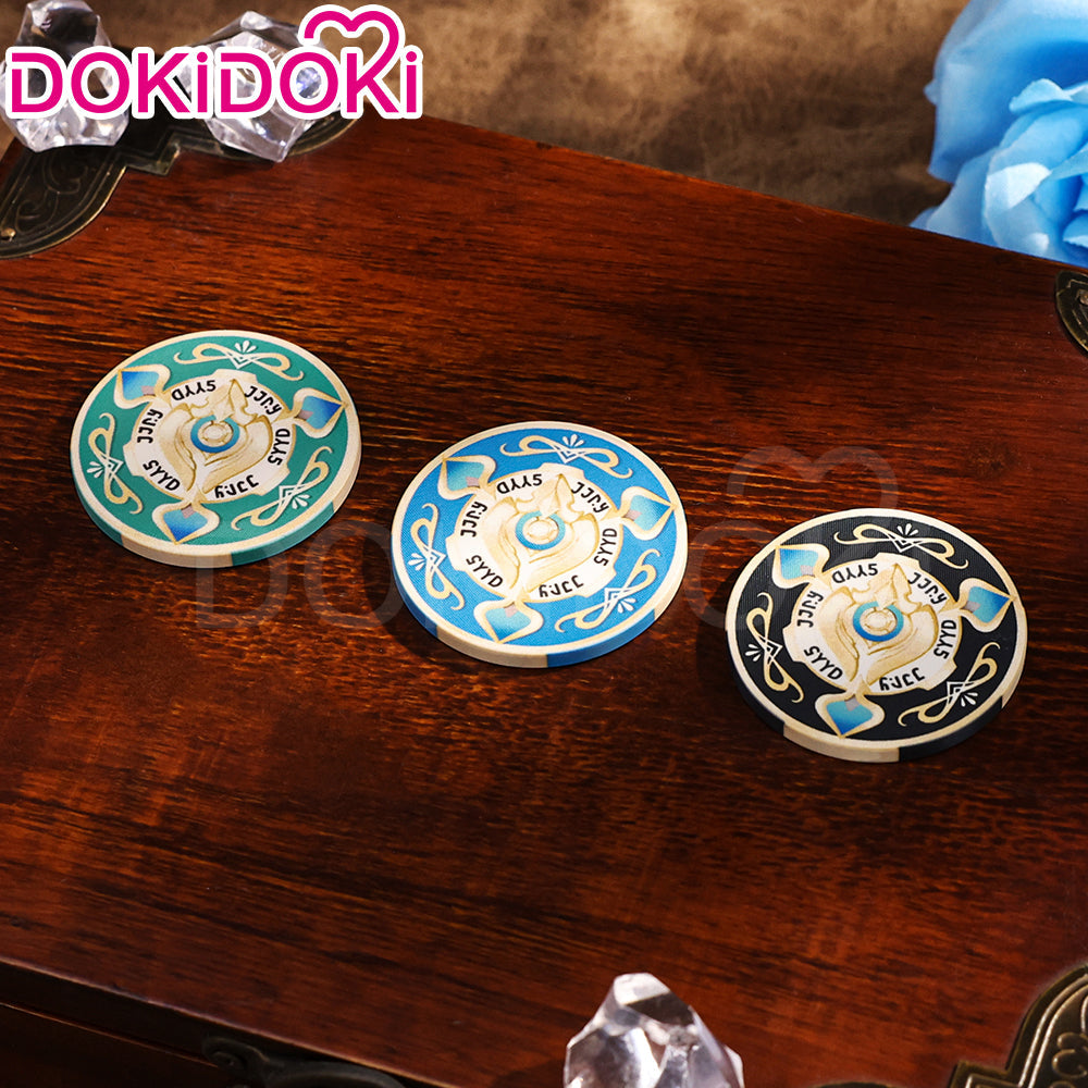 【Ready For Ship】DokiDoki Game Honkai: Star Rail Cosplay Aventurine Bargaining Chip Props Accessory Coin / Dice