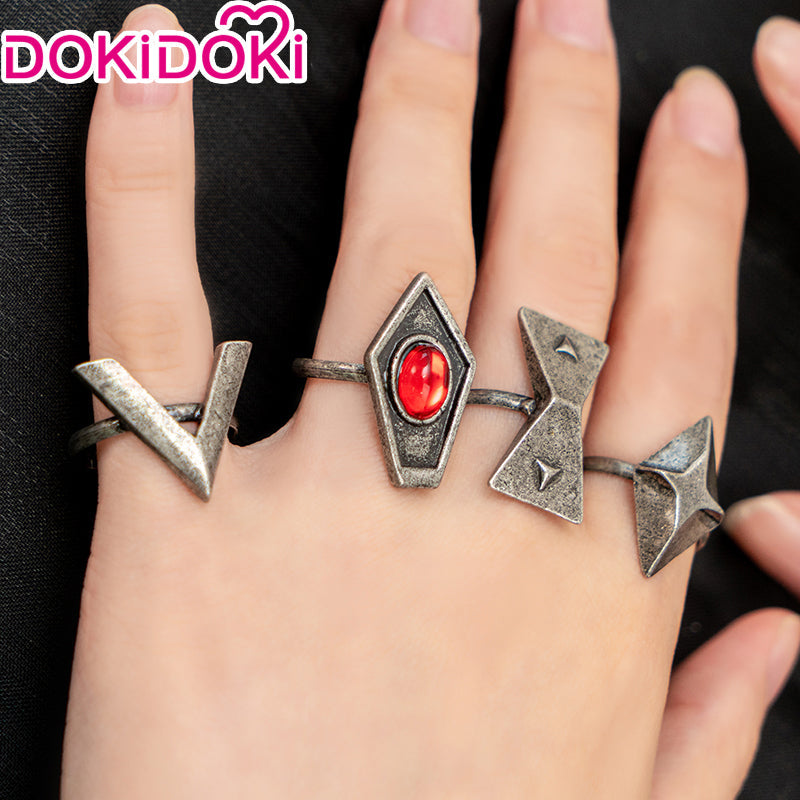 【Ready For Ship】DokiDoki Game Genshin Impact Hutao Cosplay Hu Tao Ring