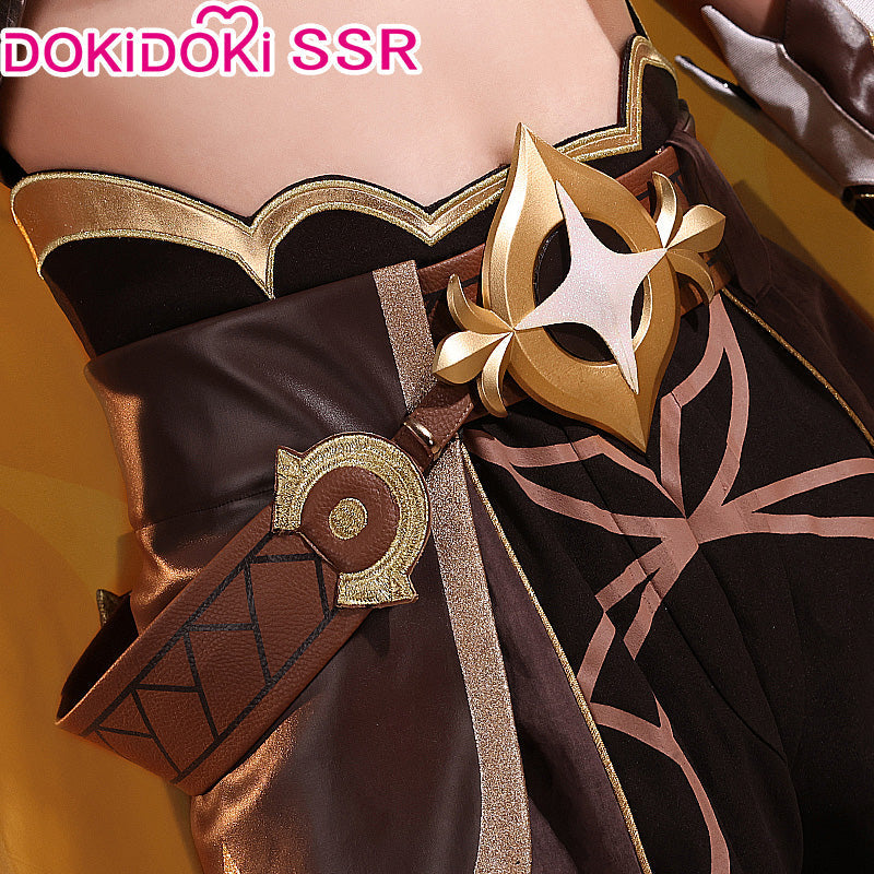 【US/EU LOCAL SHIPPING 】DokiDoki-SSR Game Genshin Impact Cosplay Male Traveler Sora Costume Kong Aether Costume