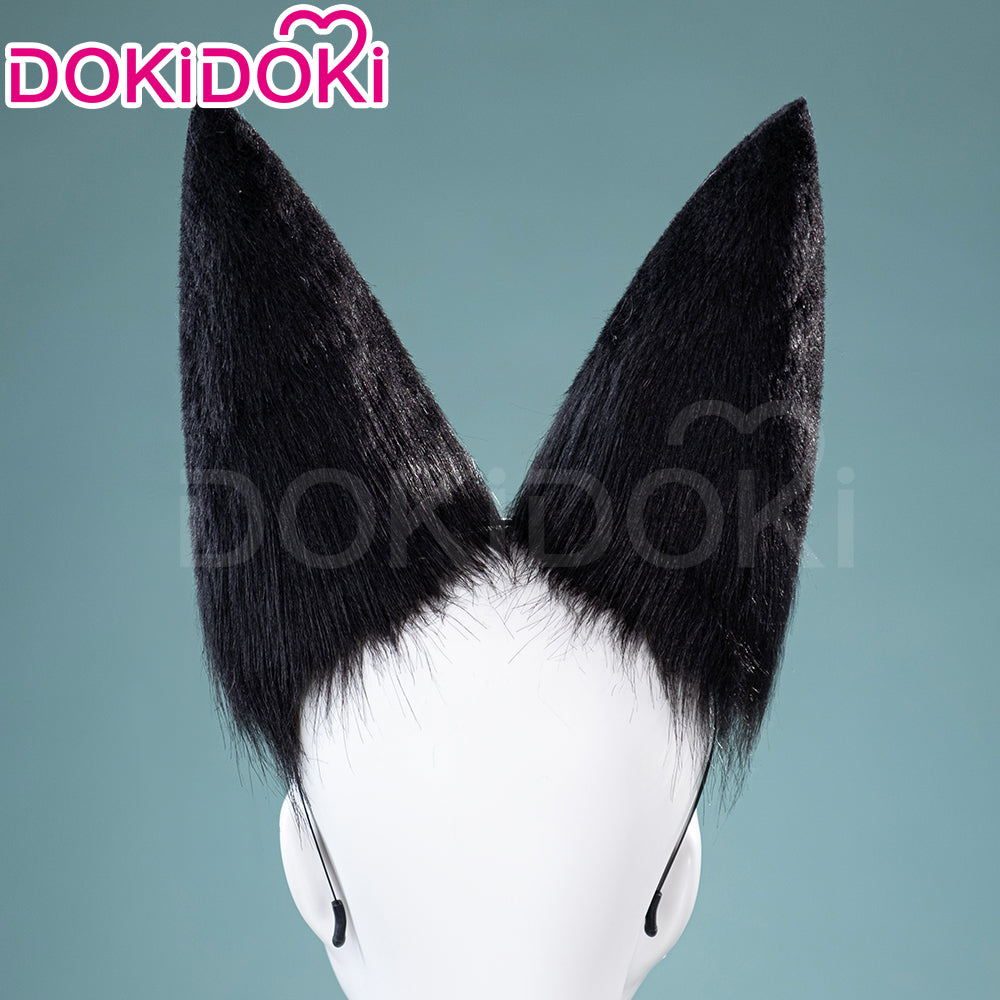 【Ready For Ship】DokiDoki Game Zenless Zone Zero Cosplay  Hoshimi Miyabi Cosplay Wig / Ears Long Straight Black