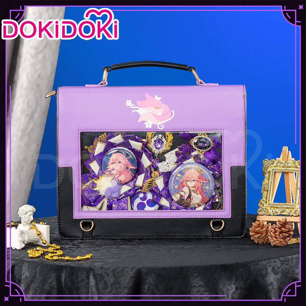 【In Stock】DokiDoki Game Genshin Impact Cosplay Yae Miko Itabag Bag Ita Bag / Badge Holder
