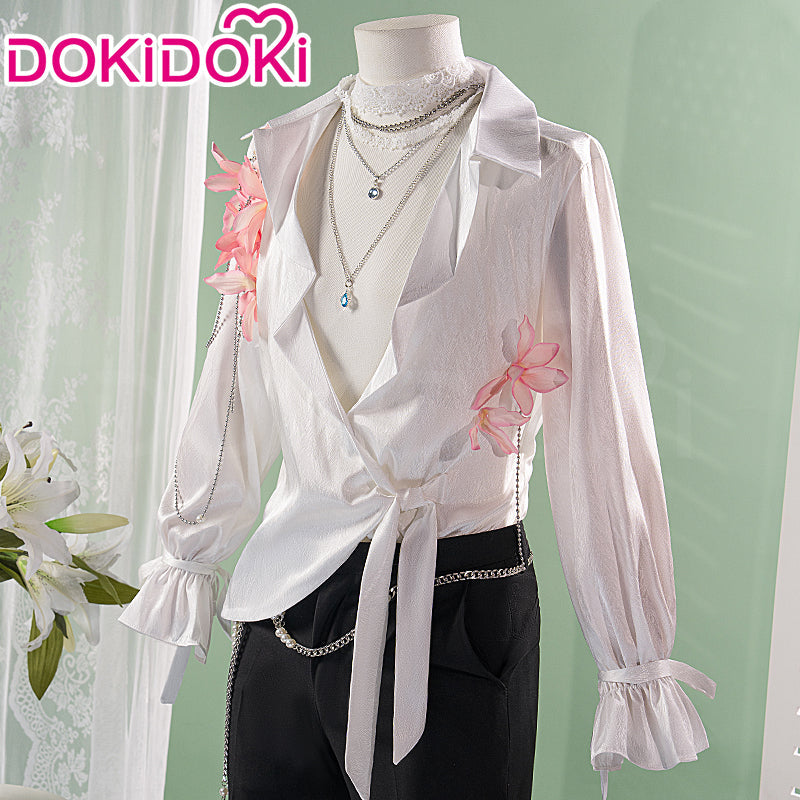【In Stock】【Size M-3XL】 DokiDoki-N Game Love And Deepspace Cosplay Sylus / Xavier / Zayne / Rafayel  / Caleb Costume Spring and Flowers Tops Only