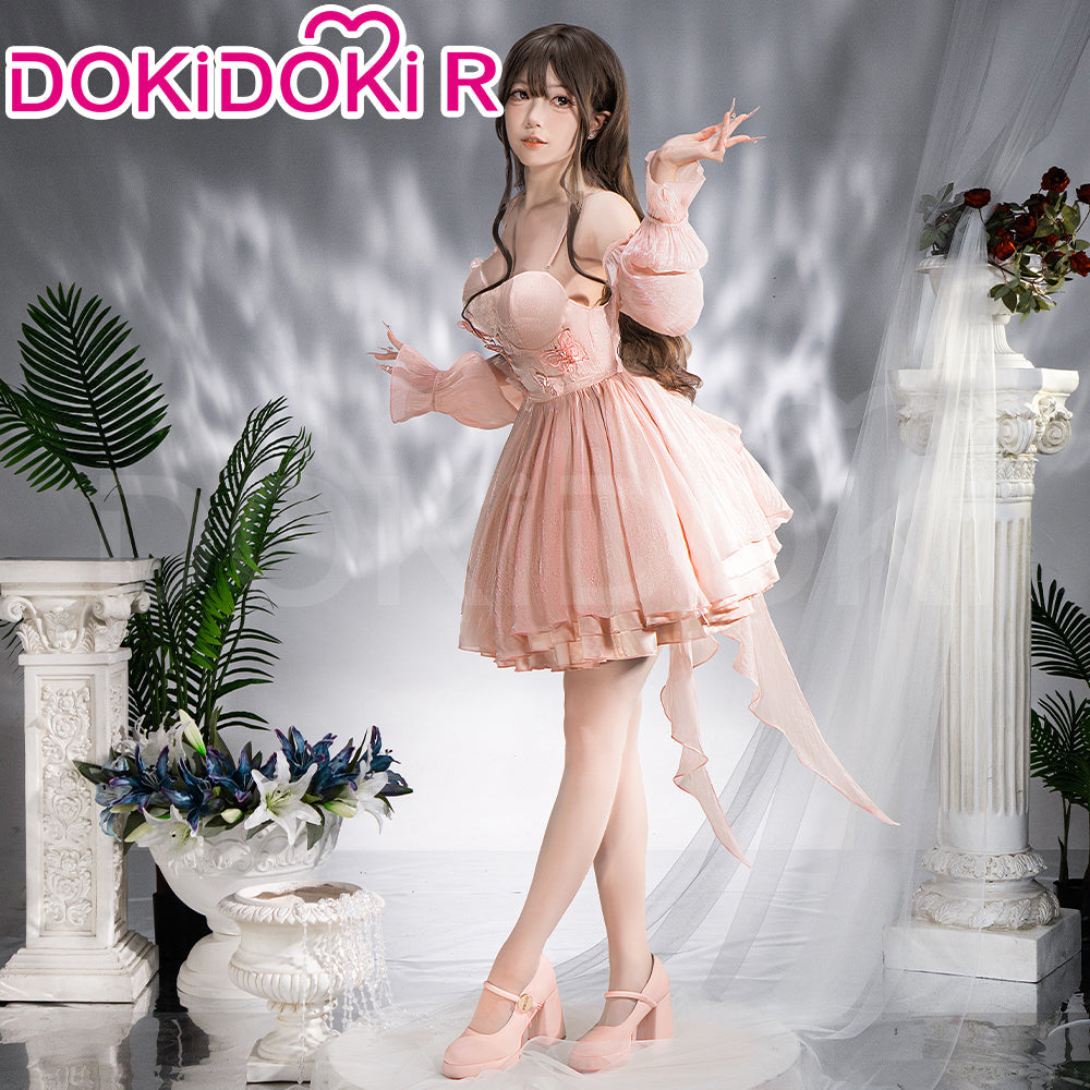 【 Ready For Ship】【Size S-3XL】DokiDoki-R Game Love and Deepspace Cosplay Protagonist MC Costume Dreamy Heart Pink Dress