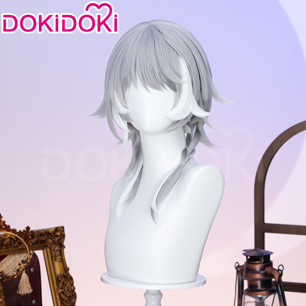 【US/EU LOCAL SHIPPING 】  DokiDoki Game Honkai: Star Rail Cosplay Cipher Wig Long Straight Blue Gray White Highlights Hair