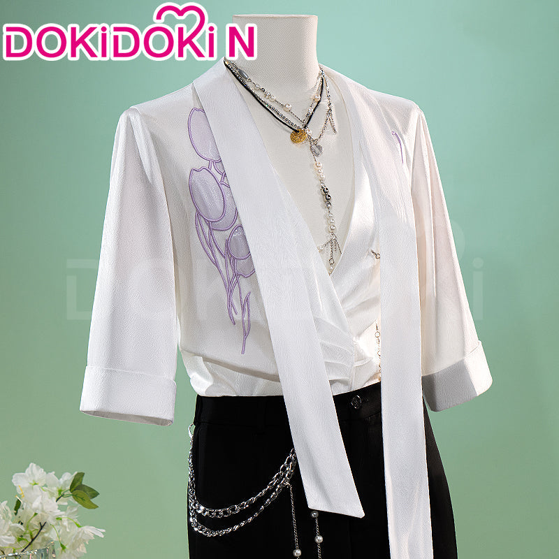 【In Stock】【Size M-3XL】 DokiDoki-N Game Love And Deepspace Cosplay Sylus / Xavier / Zayne / Rafayel  / Caleb Costume Spring and Flowers Tops Only